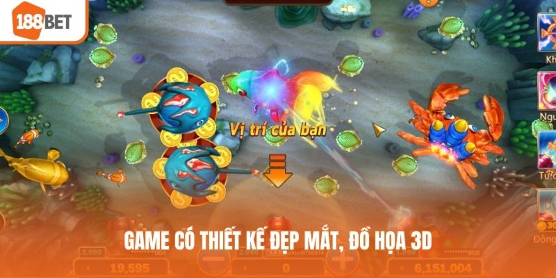 Game có thiết kế đẹp mắt, đồ họa 3D